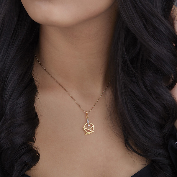 simple online gold pendant