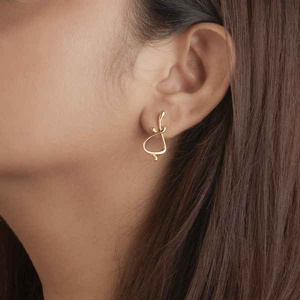 18kt gold Geometric Earrings