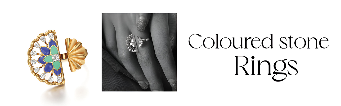 Coloured Stone Rings